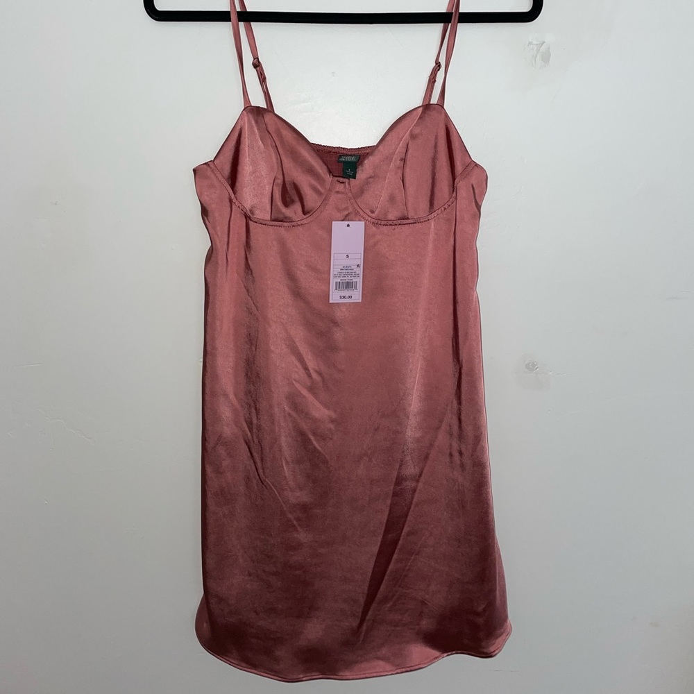 NWT Blush Satin Dress